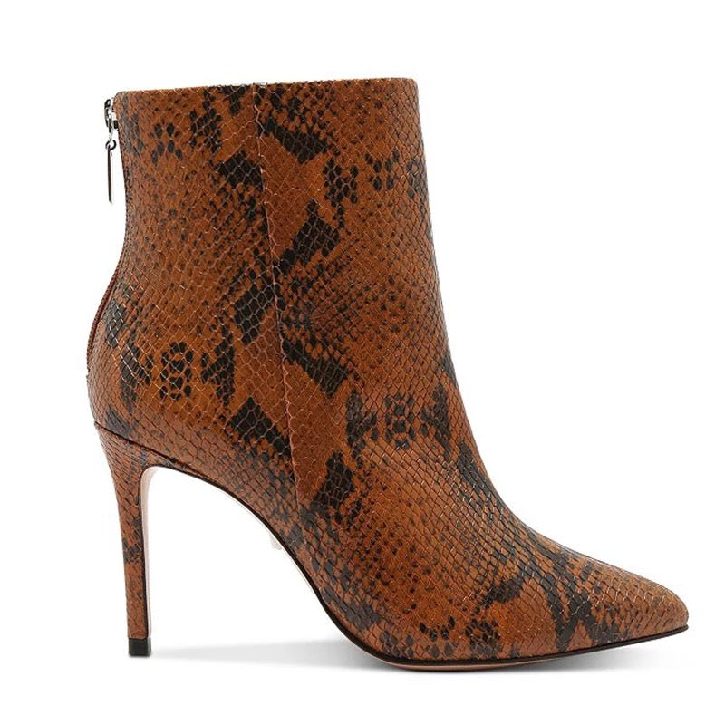 Denise Snakeskin Ankle Boot