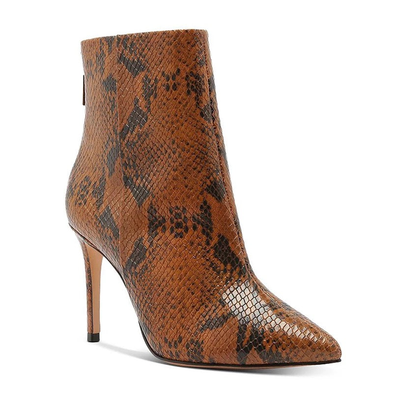 Snakeskin Ankle Boots